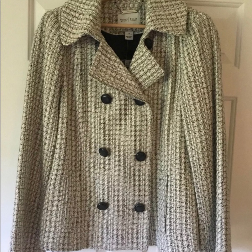 White House Black Market Silk Women's Tweed Blazer